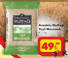 ANADOLU MUTFAĞI YEŞİL MERCİMEK 1 KG ANADOLU MUTFAĞI YEŞİL MERCİMEK 1 KG